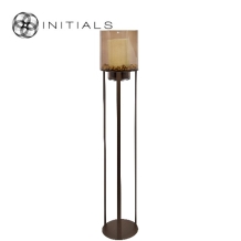 Stand Bridge Raw Iron Metallic Brown Round