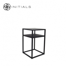 Bed Side Table Metro 2 Raw Iron Black