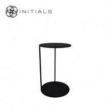 Bench Table Round NEW Iron Structure Matt Black With Connected Plate