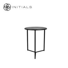 Tri leg Table Metro Raw Iron Black Round