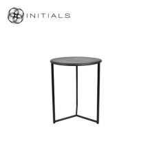 Tri leg Table Metro Raw Iron Black Round