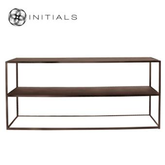 Storage Table Broadway 2 Raw Iron Metallic Brown