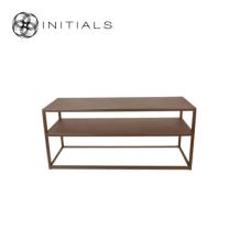 Storage Table Metro 2 Raw Iron Metallic Brown