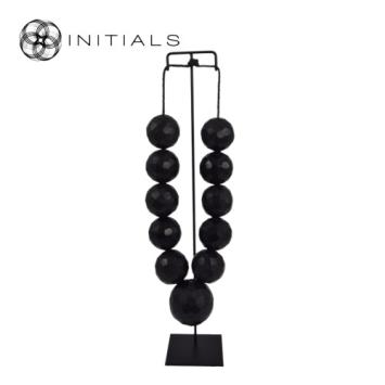 Object Lariat Necklace Black