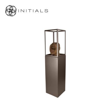 235-311-041 Display Pillar L Metallic Brown & 30 Clear Glass