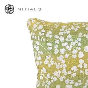 Cushion Fieldflower Gentle Lime