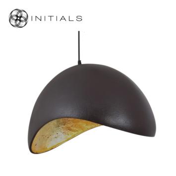 Hanging Lamp Napoleon Polyresin Dark Brown