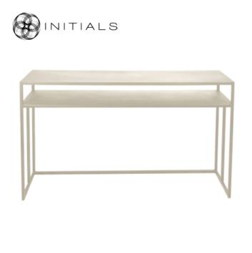 Desk | Side Table Broadway 2 Raw Iron Ivory